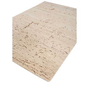 Tapis en laine afghane noué à la main, couleur ivoire, Re-1415, pour usage domestique - Tapis rectangulaire à motif abstrait pour salon et couloir - Product Image 2