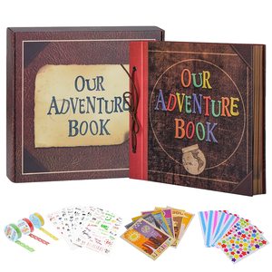 Album photo de scrapbooking d'aventure 12x12 pouces, style classeur, couverture en PU de haute qualité, logo personnalisable pour les mariages - Product Image 1