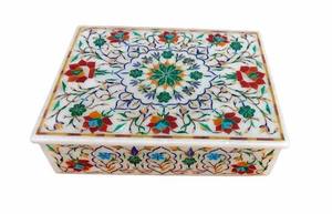 Wholesale Supply Lightweight Luxury Marble Jewelry Box with Handcrafted <b>MOP</b> Patterns Available <b>for</b> <b>Sale</b> - Product Image 4