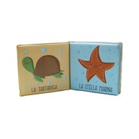 Libro de Baño Educativo de Espuma EVA Suave Estilo Edicart con Palabras Cotidianas para Niños, 2 Artículos, 0+8 Páginas, IT SonoUnLibroBagno144-19