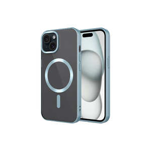 Coque de protection en silicone vert clair Netzy, design mat, pour chargeur sans fil MagSafe, étui pour iPhone 15, téléphone portable - Product Image 1