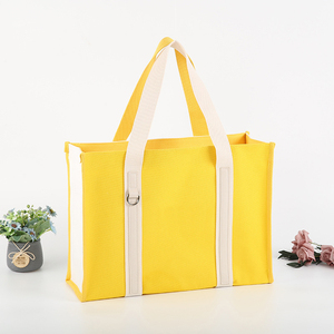 Bolso de mano imprimible informal Bolso de regalo de lona de algodón orgánico reciclado Bolso de compras de un solo hombro - Product Image 6