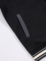 Veste universitaire personnalisée de haute qualité pour hommes, style baseball décontracté, en polaire, pour le basketball