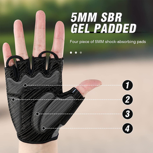 Nouveaux gants de cyclisme OEM personnalisés 2025, gants de sport à demi-doigts, gants de conduite à demi-doigts pour la salle de sport, hommes et femmes, gants de musculation - Product Image 2