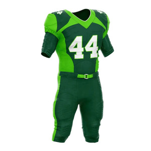 Ensemble d'uniformes de football américain 100 % polyester, neuf, personnalisable avec logo, respirant, anti-humidité, séchage rapide, grandes tailles, vente en gros - Product Image 3