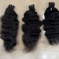 Натуральные волосы Remy Virgin для наращивания, прямые, шелковистые, высокого качества, с двойной машинной зашивкой, от индийской фабрики, с возможностью осветления.