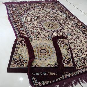 Tapis turc doux de luxe pour la prière islamique musulmane Conception unique Tapis en polyester confortable La technique tissée comprend un sac pour - Product Image 6