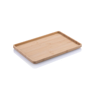 Metal Handle With Wood Custom Natural Mango/Acacia Wooden Food Tea Serving Trays Restaurant Hotel Supplies Wood Tray - Product Image 3