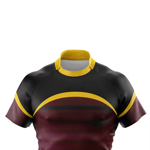 Venta caliente de alta calidad Hombres Rugby Jersey cómodo peso ligero Totalmente personalizado mejor cosas Rugby Jersey con tarifa al por mayor - Product Image 3