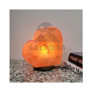 โคมไฟเกลือรูปหัวใจ100% หิมาลัยบริสุทธิ์โคมไฟเกลือรูปหัวใจ - Product Image 3