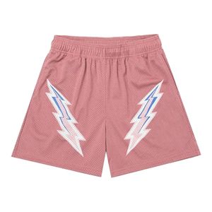 Shorts de sport décontractés pour homme, en mesh léger, 100% polyester, avec logo imprimé personnalisé, design personnalisé, pour un usage quotidien estival, confortables. - Product Image 4