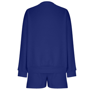 ชุดสเวตเชิ้ตกีฬาขาสั้นคอกลมแขนยาวของผู้หญิงชุดเสื้อสเวตเชิ้ตคุณภาพระดับพรีเมียมเสื้อผ้าฤดูหนาว - Product Image 5