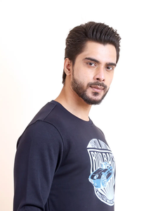 Sweat-shirt à manches longues Loopknit bleu marine pour homme confortable et durable pour un usage quotidien Meilleure qualité imprimé tout y compris l'hiver - Product Image 5