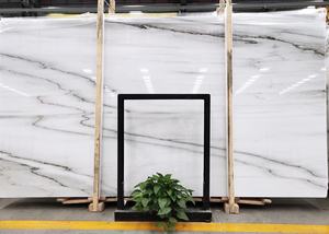 Pedra Natural <span class=keywords><strong>Columbia</strong></span> Mármore Branco Polido Big Slab Book Match Veias Lajes Parede Pavimento Decoração Bancadas Telhas - Product Image 5