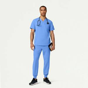 Tenues médicales en spandex/polyester de haute qualité et colorées, ensembles de blouses médicales pour hommes et femmes, ensembles unisexes en gros - Product Image 1