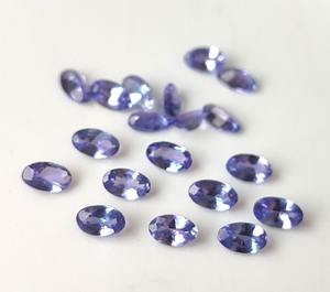 3x5mm-8x10mm tanzanite ธรรมชาติพลอยหลวมเจียระไนทรงรีสำหรับทำเครื่องประดับ - Product Image 5