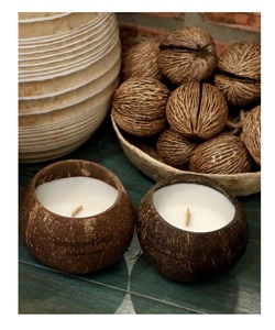 Bonne affaire Coquille de noix de coco pour la fabrication de bougies/Bougies en cire de noix de coco Luxe hautement parfumé du Vietnam - Product Image 6