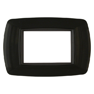 Piatto Colorato 'Life' Nero a 3 Scomparti - 2983/N - Product Image 1