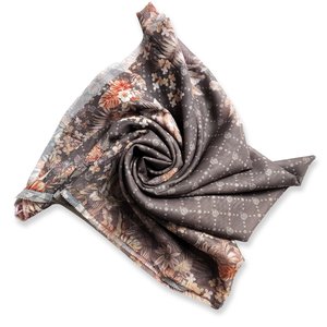 Bufanda Hijab Voal clásica de color café para mujer, ropa de algodón sin envoltura de manga corta con estampado Digital indonesio a la moda diaria - Product Image 2