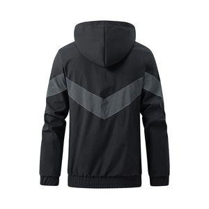 Fabricant de veste coupe-vent sur mesure en gros en gros Streetwear décontracté vêtements de plein air veste coupe-vent pour hommes - Product Image 5
