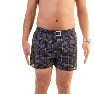 Calzoncillos bóxer de algodón suave y cómodo para hombre, ropa interior lisa con logotipo personalizado transpirable, venta al por mayor, hechos en Turquía - Product Image 1