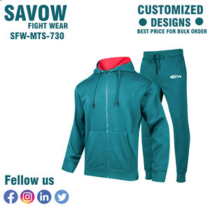 Vente en gros sur mesure Survêtements zippés Ensemble de vêtements de sport en polyester pour hommes Femmes Jogging Entraînement Mode Décontracté Deux Pièces Athlétique - Product Image 2