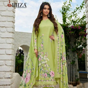Premium Maslin Digital Print con trabajo hecho a mano Salwar Kameez colección disponible a precio mayorista ideal para ropa de fiesta - Product Image 1