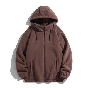 Poids lourd mode hommes sweats à capuche nouveau automne hiver décontracté épais coton hommes haut couleur unie sweats à capuche sweat mâle - Product Image 1