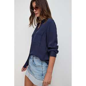 Blusa Casual para Mujer, 100% Algodón, Cuello Redondo, Manga Corta, con Logotipo Frontal - Product Image 3