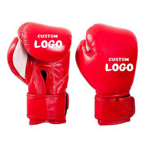 ถุงมือชกมวยสีพื้นสำหรับผู้ชายผู้หญิงถุงมือชกมวยเล่นกีฬาดีไซน์ของคุณเองจากโรงงาน - Product Image 1