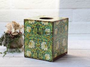Tradebyd <b>Square</b> <b>Wooden</b> Enamel Printed Eco-Friendly High Quality Decorative Tissue <b>Box</b> & Holder for Hospitality Use - Product Image 4