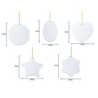 Ornement en céramique personnalisé pendentif arbres de Noël cadeaux personnalisés ornement cadeaux promotionnels d'affaires