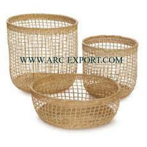 Premium Quality Large Size Handmade Rattan Fruit and <b>Vegetable</b> <b>Storage</b> Basket Reasonable Price <b>for</b> <b>Kitchen</b> Use - Product Image 5