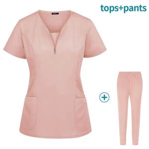 Conjunto de uniforme médico para médicos y enfermeras, traje de hospital personalizado, uniforme médico unisex - Product Image 5