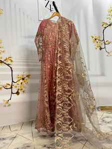 Costume 3 pièces en lin brodé robe traditionnelle pakistanaise vêtements pour femmes vêtements ethniques mode culturelle Shalwar Kameez fait main - Product Image 5