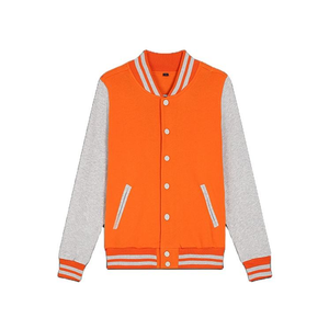 Veste bomber en cuir sur mesure en gros, veste de baseball décontractée à épaules tombantes pour homme, coupe ajustée - Product Image 4