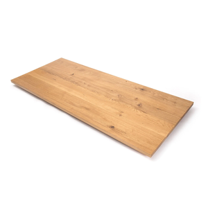 Solid Oak Conference <b>Table</b> Tops with Durable Metal and Wood Legs for Robust Support - Product Image 1