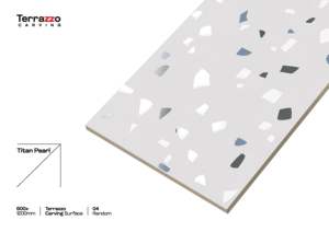 600x1200mm Moderne Grand Format Terrazzo Sculpture Porcelaine Carreaux Vitrifiés Finition Mate Mur Carreaux de Sol Résistant aux Acides pour Intérieur - Product Image 6