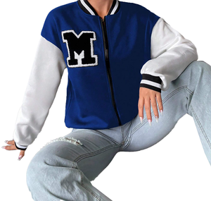 Rétro pour Blouson aviateur Design Personnalisé Unisexe avec Col Montant et Logo Avant Toile Tissu Modern Twist - Product Image 4