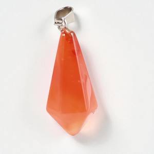 Pendentif en forme de pyramide hexagonale en diamant, plaqué or, en laiton, pendentifs de charme - Product Image 1