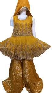 Top vente dames prêt-à-porter fantaisie brodé Organza robes de soirée tenue décontracté 3 pièces costume excellente qualité d'exportation très - Product Image 1