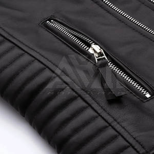 Fabricante de Chaquetas de Cuero para Hombre Personalizadas OEM, Chaqueta de Motociclista de Marca Privada, Suministro al por Mayor de Fábrica - Product Image 5