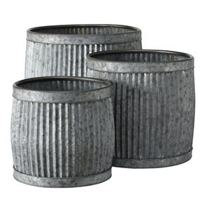 Jardinera Galvanizada de Estilo Vintage para Decoración de Patio, Añade una Estética Clásica de Casa de Campo con Durabilidad Duradera - Product Image 1