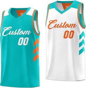 Camisetas reversibles sin pantalones de baloncesto, venta al por mayor, camisetas de entrenamiento de baloncesto reversibles personalizadas, camisetas de baloncesto - Product Image 1