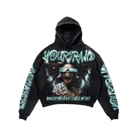 Ensemble sweat à capuche et jogging en molleton uni avec impression 3D écologique pour l'hiver, 100 % coton, style streetwear