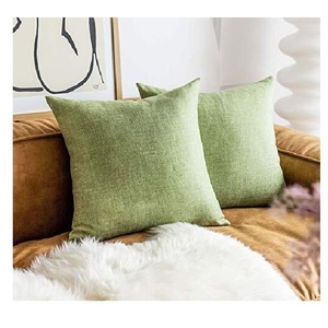Elegant Decorative Throw Pillow Linen Tailored Edge Abstract Design for Home Hotel Car Decor <b>Cheap</b> Custom Printed Square Cushion - Product Image 3