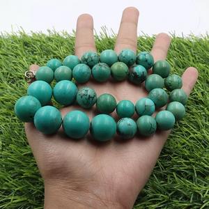 INDIA GEMS Collar de Turquesa Tibetana Natural de Calidad con Cuentas de Piedras Preciosas Sueltas de Acero Inoxidable Cristiano, Calidad Clásica AAA - Product Image 5