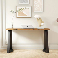 Pieds de table en métal, base en acier industriel robuste pour les tables de salle à manger, de café et de travail, durables et robustes