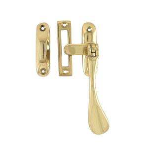 Attache de fenêtre à battant en laiton de luxe fabriquée à la main avec vernis doré antique, construction durable et touche décorative pour les maisons - Product Image 6