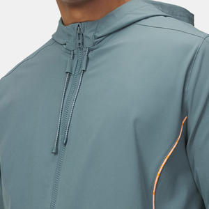 Conjunto Deportivo Informal Cortavientos con Capucha para Invierno, Fabricado en Fábrica, al por Mayor, Impermeable, con Impresión de Logotipo Personalizado - Product Image 5